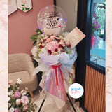 Holographic Premium Golden Congratulatory Grand Opening Flower Stand