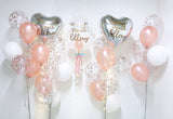 24'' Personalised Balloons with Side Balloons Bundle