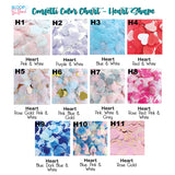 Heart Shaped Confetti Color Chart