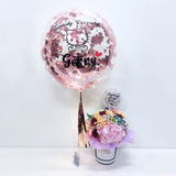 Speedy Recovery Personalised Balloon And Flower Box Bundle Set