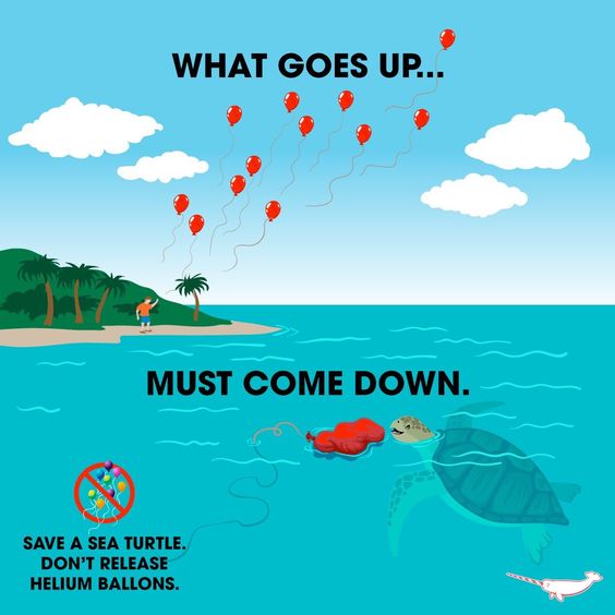 Responsible Use Of Balloons And Never Release Balloons Into The Air