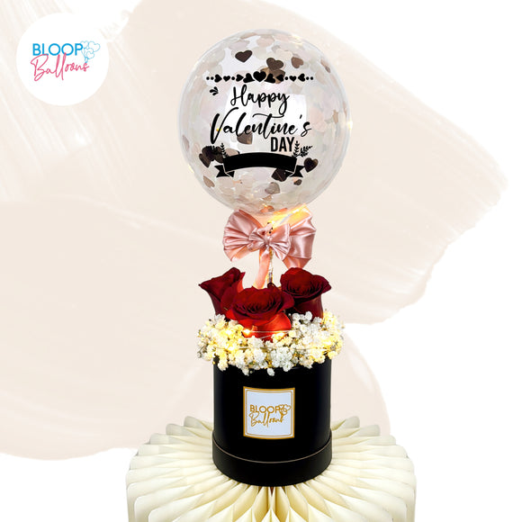 Personalised Balloon Flower Box
