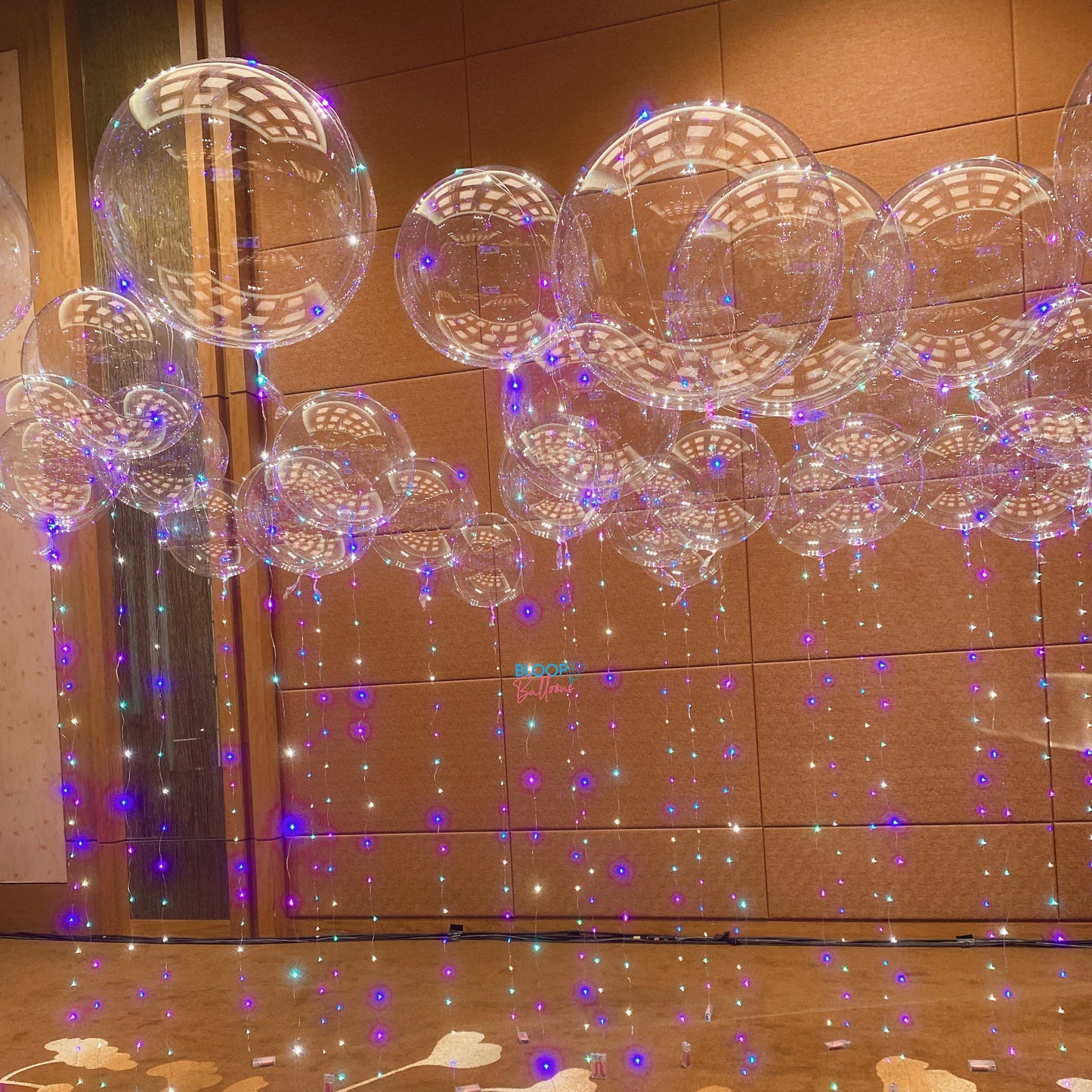 Decorative bubble installation
