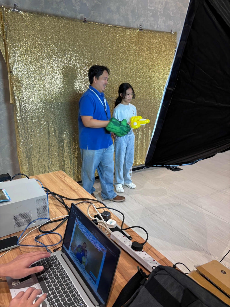 Professional photobooth setup at NCS company event in Singapore