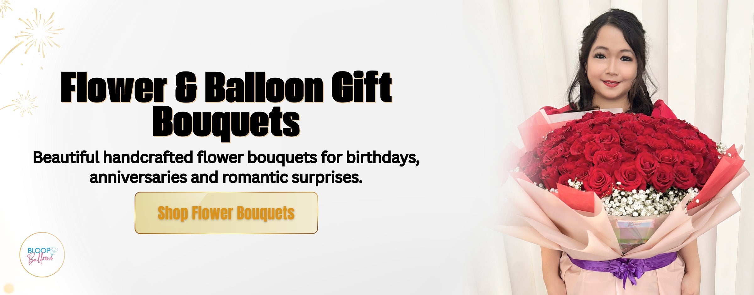 Luxury red rose flower bouquet gift in Singapore for birthdays anniversaries and romantic occasions