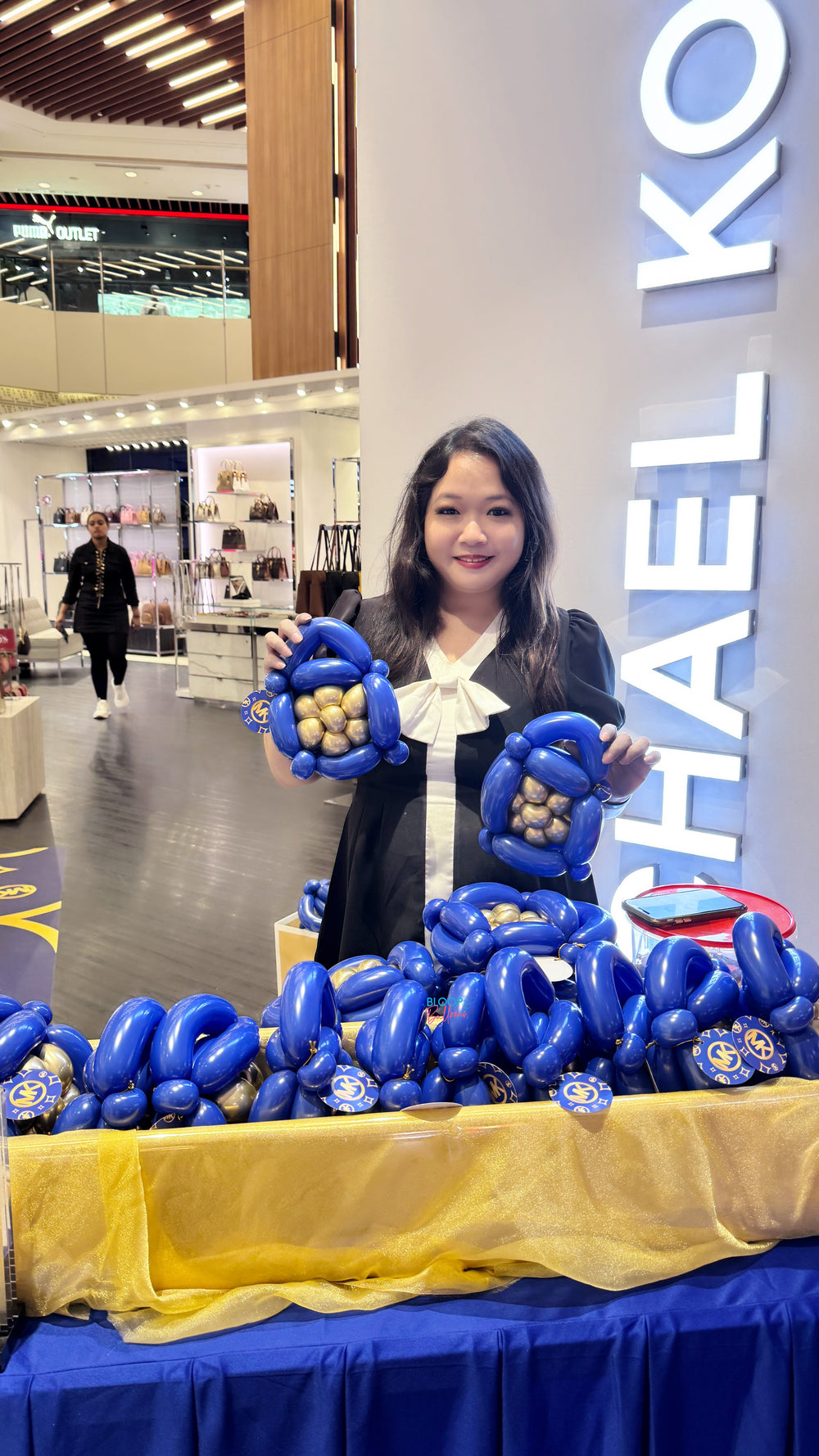 Balloon sculpting entertainment for Michael Kors event in Singapore