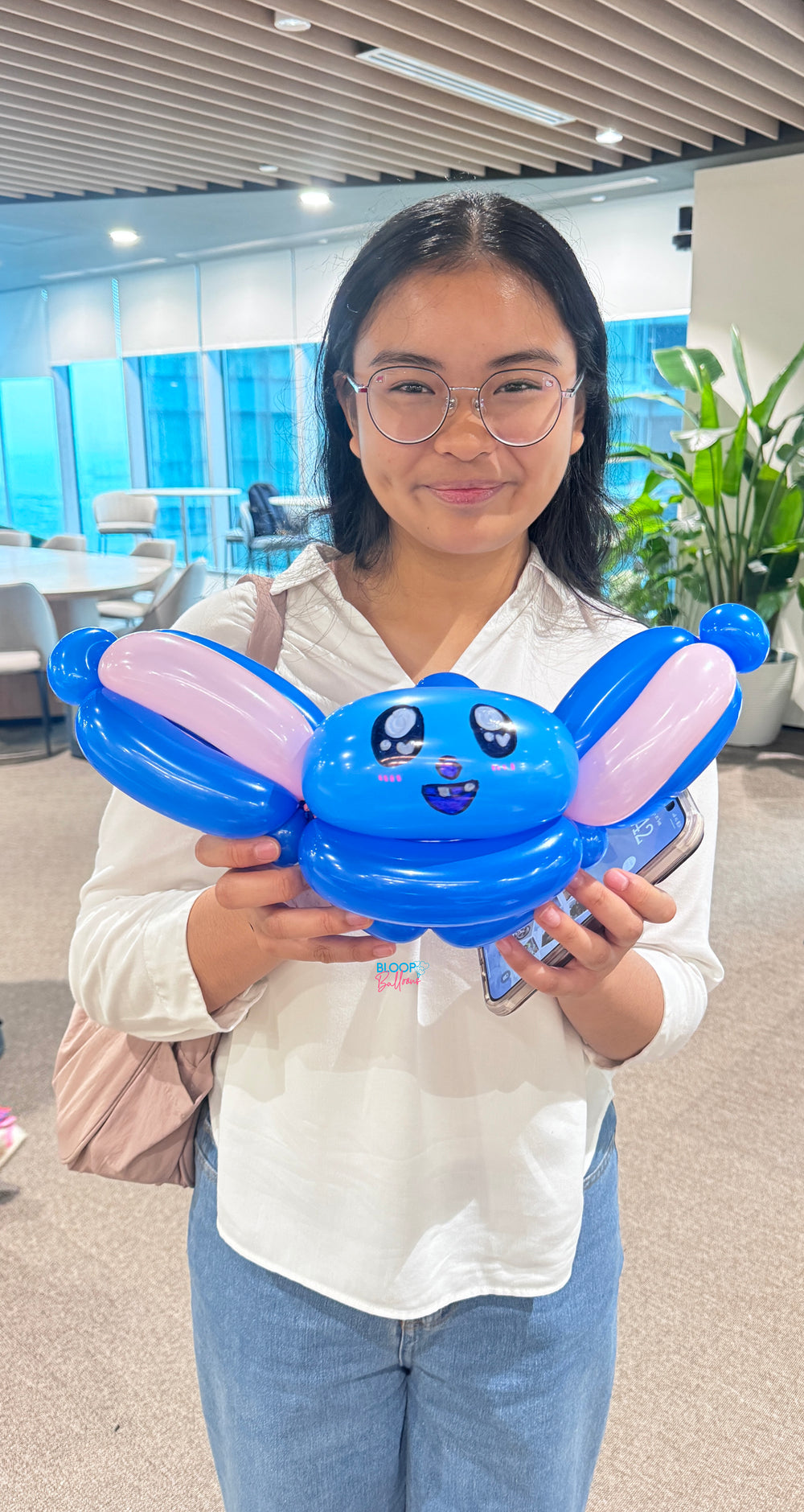Stitch balloon sculpting for corporate family day event in Singapore by Bloop Balloons