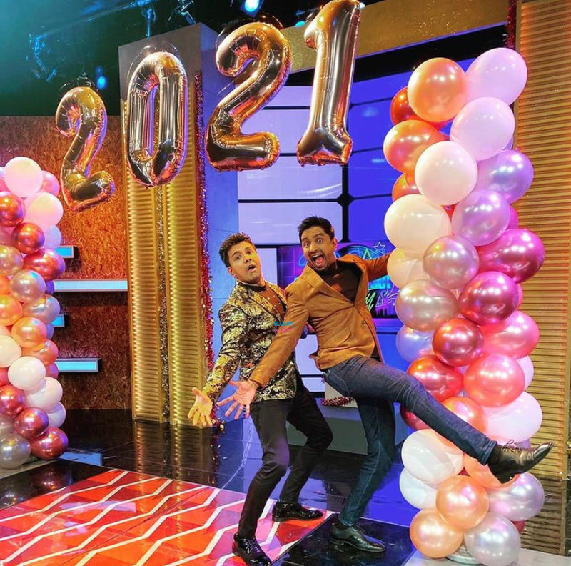 Balloon decoration installation for Vasantham television event in Singapore