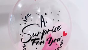 Balloon Float Up Surprise (Cash Money) - 24'' Personalised Balloon with 8 Mini Balloons
