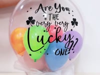 Balloon Float Up Surprise (Lucky Draw/Photo) - 24'' Personalised Balloon with 8 Mini Balloons