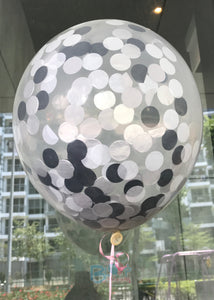 Individual 12'' Confetti Helium Latex Balloon bloop-balloons.myshopify.com