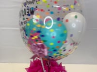 24 ''Personalised Hot Air Balloon Preserved Flower Box