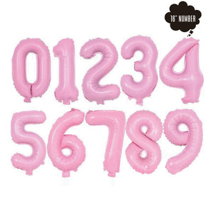 [16 Inch Number Balloon] - ( Pastel Pink Airfilled Only) bloop-balloons.myshopify.com