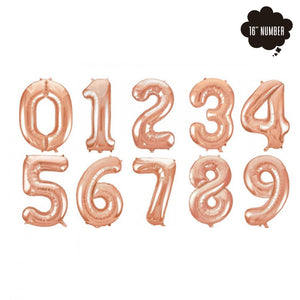 [16 Inch Number Balloon] - ( Rose Gold Airfilled Only ) bloop-balloons.myshopify.com