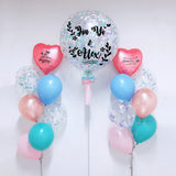 36'' Personalised Confetti Balloon Bundle Set 