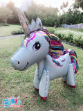[The Classic Unicorn] - 3D Unicorn Walker Balloon (Air-Filled Only)