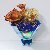 [SMALL BOUQUET] 5'' Personalised Balloon with Chocolate and Small Flower Bouquet - Chinese New Year 2023 Collection