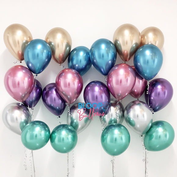 Chrome Balloon Helium Wall 