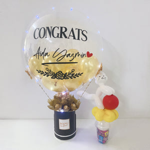[SMALL] Hot Air Balloon Ferrero Rocher Box - Happy Graduation