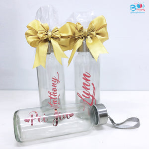 Personalised Glass Bottle bloop-balloons.myshopify.com