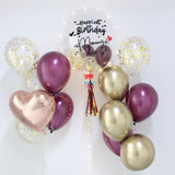24'' Personalised Balloon with beautiful side bundles