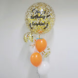 36" Confetti Latex balloon with 1 bouquets of 6 Balloons