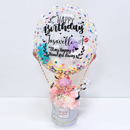 Hot Air Balloon Carousell Music Flower Box