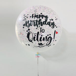 36'' Personalised Confetti Balloon 