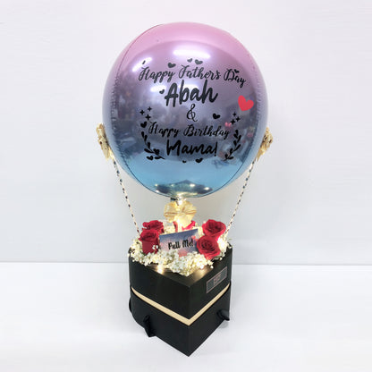 [NEW] Ombre Hot Air Balloon Money Pulling + Photo Memories Box