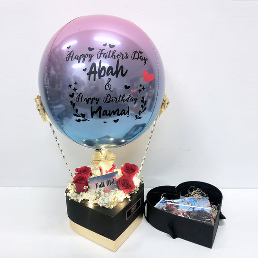 [NEW] Ombre Hot Air Balloon Money Pulling + Photo Memories Box