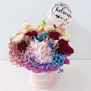 5''Personalised Balloon Premium Flower Box