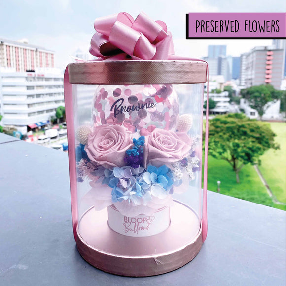 Personalised Balloon Preserved Bloom Box