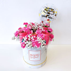 5''Personalised Balloon Bird Nest Flower Box - Mother's Day Collection