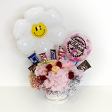 5''Personalised Balloon Premium Flower Box with 11 Chocolates And Add-On Foil Balloon - Mother's Day Collection
