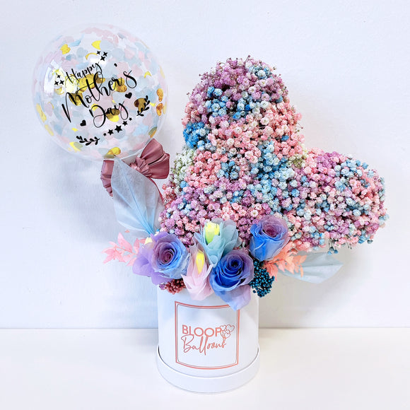 Personalised Balloon Flower Bloom Box 