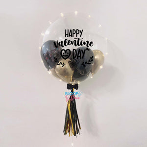 24'' Personalised Balloon - Mini Chrome Balloon and Mini Latex Balloon