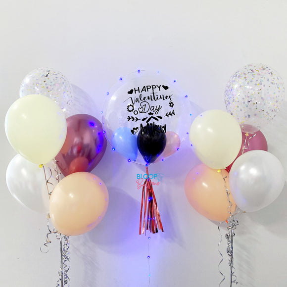 24'' Personalised Balloon With 2 Bundle Side balloon