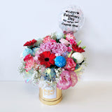 5''Personalised Balloon Secret Garden Flower Box - Valentine's Day Collection