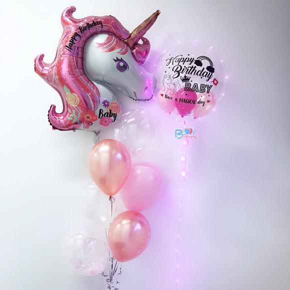 24'' Personalised Balloon with Jumbo Unicorn Balloon Bundle Set bloop-balloons.myshopify.com