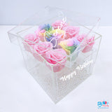 Personalised Acrylic Flower Box bloop-balloons.myshopify.com