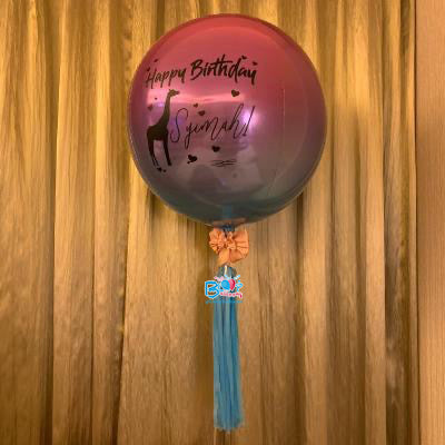 Personalised Ombre Orbz Balloons bloop-balloons.myshopify.com