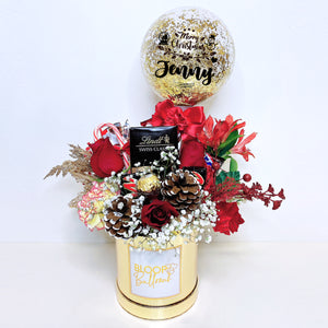 5''Personalised Balloon Premium Snack Flower Box