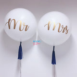 Mr and Mrs_36'' Personalized Jumbo Balloon