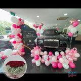 New Car Showroom Decoration With 99 Roses Bouquet - At Least 1 Week Pre Order Required