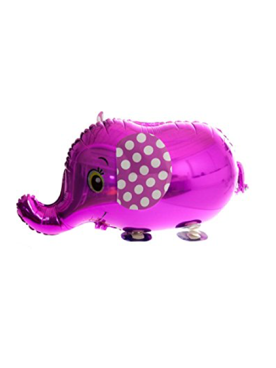 Walking Pet Animal Balloon - Pink Elephant