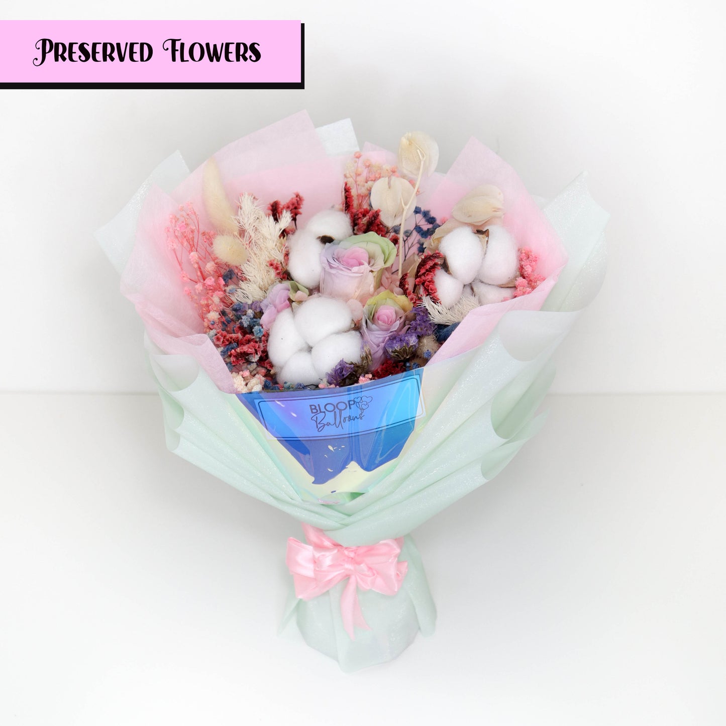 [MEDIUM BOUQUET] Sweet Blooms Preserved Flower Bouquet