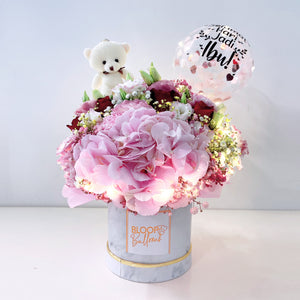 5'' Personalised Balloon Led Premium Flower Box 