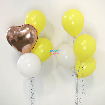 2 Bouquet of Layered Balloons Bouquet - Helium Inflated