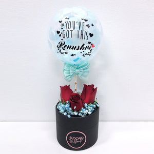 5'' Personalised Balloon Mini Flower Box